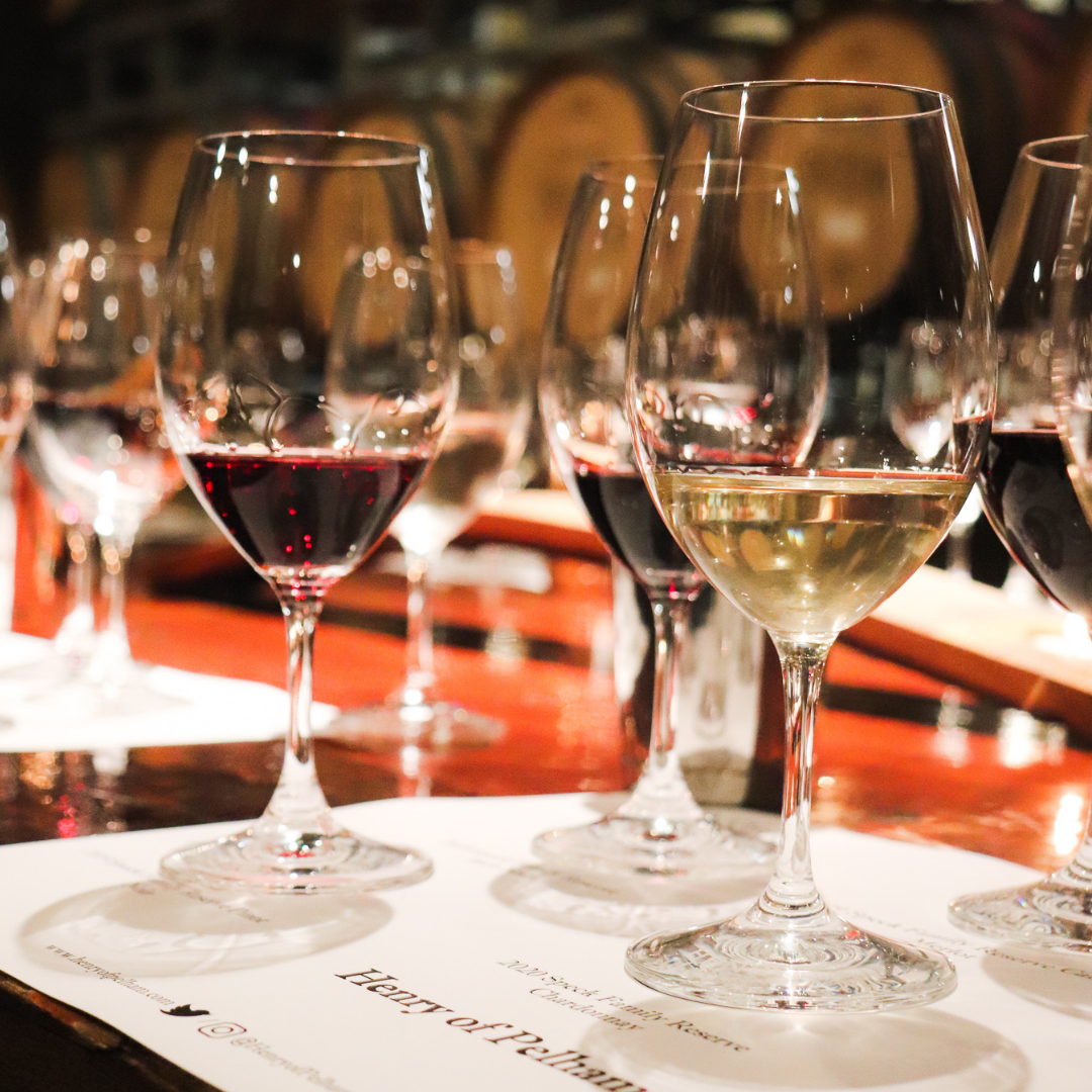 Wines in a barrel cellar